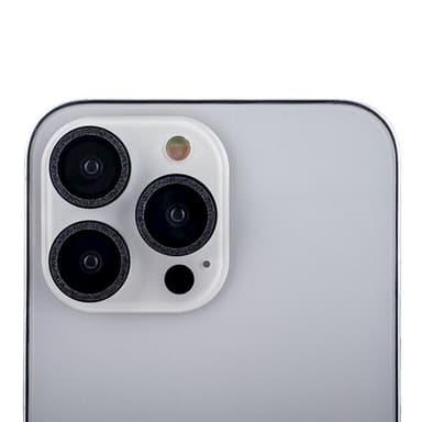 Karkaistu kameran suojus iPhone 16 Plus -kameraan - Svart/Romb