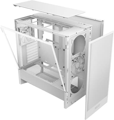 NZXT H5 Flow 2024 PC-kotelo (valkoinen)