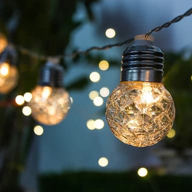 Koristeellinen aurinkokäyttöinen ulkovalosarja - 20 lamppua – Ezra