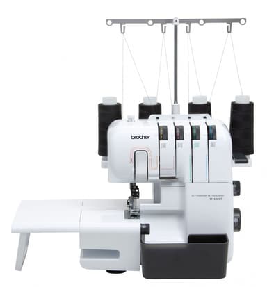 Brother M343DST Strong & Tough Overlock sis. Jatkopöytä ja ylimääräiset paininjalat