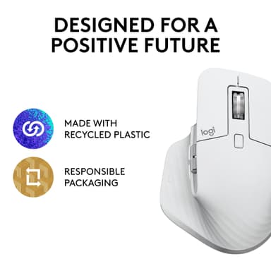 Logitech MX Master 3S langaton hiiri (vaaleanharmaa)