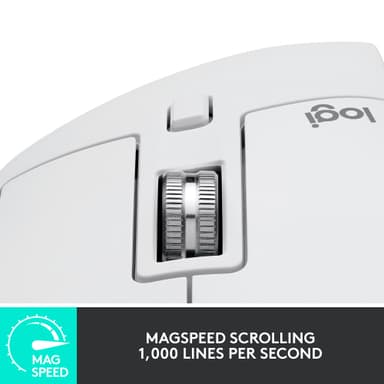 Logitech MX Master 3S langaton hiiri (vaaleanharmaa)