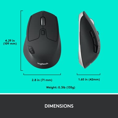 Logitech M720 Triathlon langaton hiiri (musta)