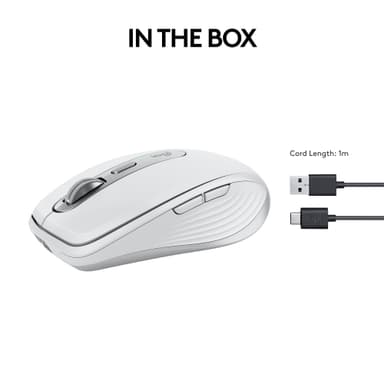 Logitech MX Anywhere 3S langaton hiiri (vaaleanharmaa)
