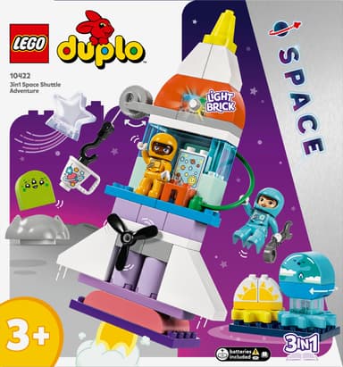 LEGO DUPLO Town 3-in-1-avaruussukkulaseikkailu 10422
