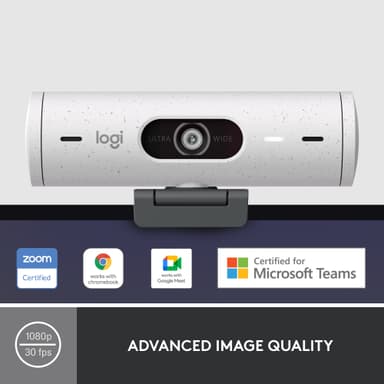 Logitech Brio 500 webkamera (luonnonvalkoinen)