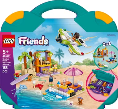 LEGO Friends Loma‑ ja rantarakennelmat matkalaukussa 42672
