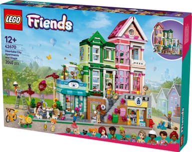 LEGO Friends Heartlake Cityn asunnot ja liiketilat 42670