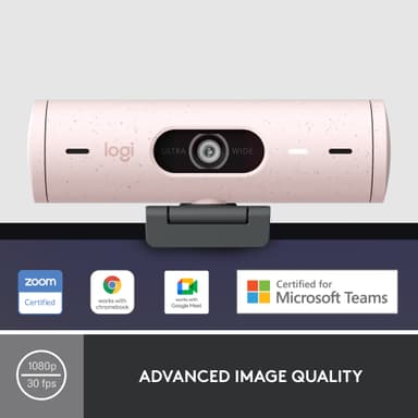 Logitech Brio 500 webkamera (ruusu)