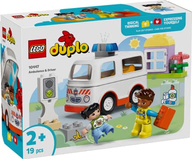 LEGO DUPLO Town Ambulanssi ja kuljettaja 10447