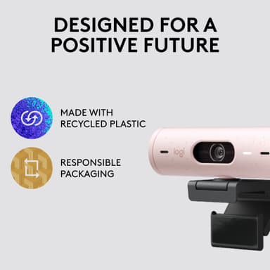 Logitech Brio 500 webkamera (ruusu)
