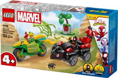 LEGO Spidey Spin ja Electro: dinomenopelien takaa-ajo 11198