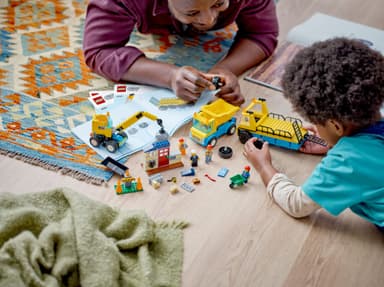 LEGO City Rakennustyömaan ajoneuvot, nosturi ja purkupallo 60391