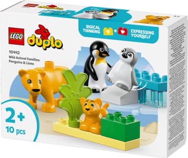 LEGO DUPLO Town Luonnoneläinperheet: pingviinit ja leijonat 10442