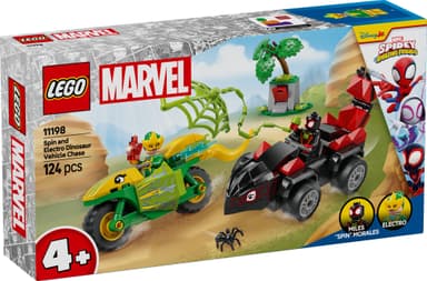 LEGO Spidey Spin ja Electro: dinomenopelien takaa-ajo 11198