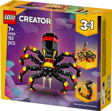 LEGO Creator Villieläimet: hämmästyttävä hämähäkki 31159