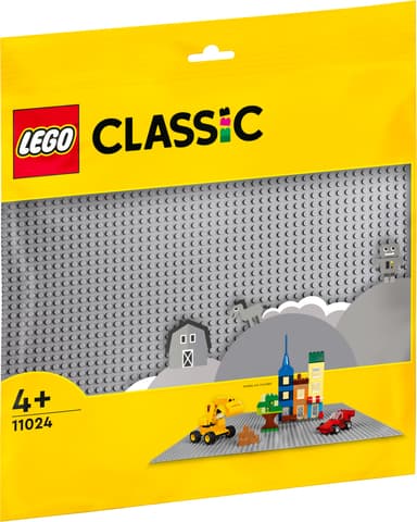 LEGO Classic Harmaa rakennuslevy 11024