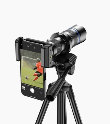Apexel HD 20-40X zoom-objektiivi, telefoto matkapuhelimen zoom-objektiivi jalustalla