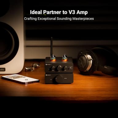 Fosi Audio P3 Tube esivahvistin kuulokevahvistin Bluetooth aptX LL HD Bass