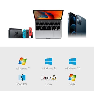 NÖRDIC USB-A - 2,5 Gbps LAN-sovitin 15 cm kaapeli alumiinia