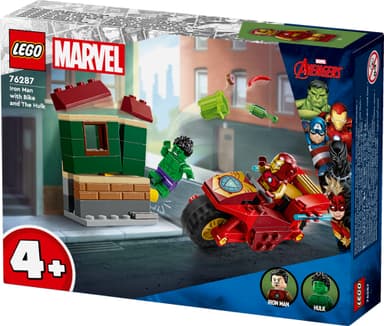 LEGO Super Heroes Iron Man, moottoripyörä ja Hulk 76287