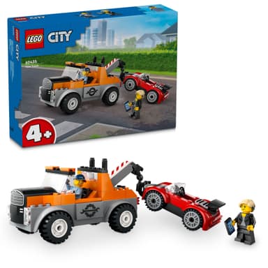 LEGO City Hinausauto ja urheiluautokorjaamo 60435