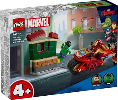 LEGO Super Heroes Iron Man, moottoripyörä ja Hulk 76287