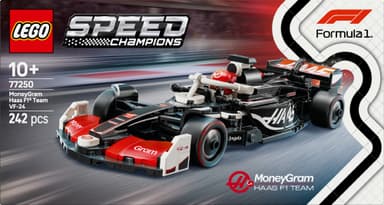 LEGO Speed Champions MoneyGram Haas F1 Team VF-24 ‑kilpa-auto 77250