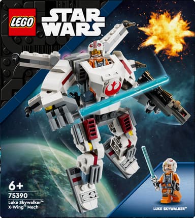 LEGO Star Wars Luke Skywalker X-Wing‑robottiasussa 75390