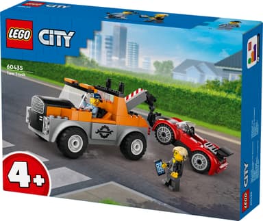 LEGO City Hinausauto ja urheiluautokorjaamo 60435