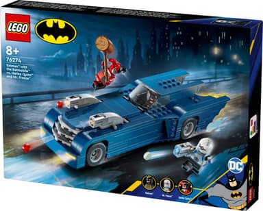 LEGO Super Heroes Batman ja Batmobile vastaan Harley Quinn ja Pakkasherra 76274