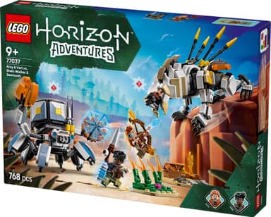 LEGO Horizon Aloy ja Varl vastaan Kilpikipittäjä ja Sahahammas 77037