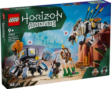 LEGO Horizon Aloy ja Varl vastaan Kilpikipittäjä ja Sahahammas 77037