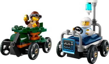 LEGO City Lentokone vastaan  sairaalansänky – kilpa-autopakkaus 60459