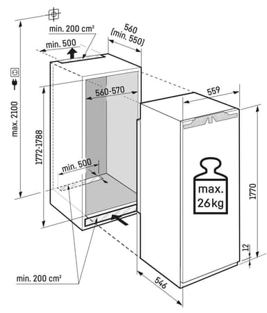 Liebherr IRBdi 5171-20 001 BioFresh integrated fridge