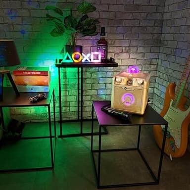 N-Gear Disco Star 710 karaokekaiutin Bluetoothilla ja laservaloshow'lla - Kultainen