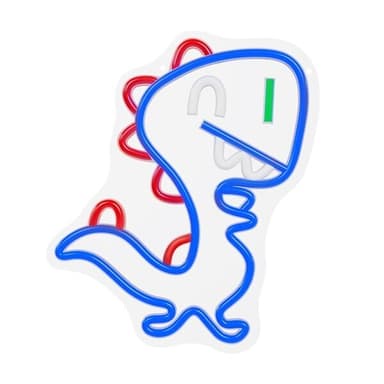 LED-neonvalaistus - vauva dinosaurus