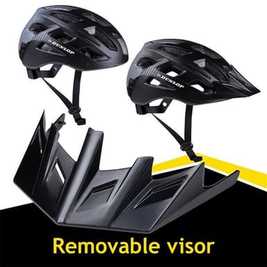 Dunlop pyöräilykypärä LED-valolla 58-61cm