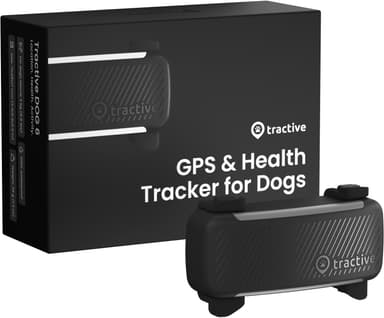 Tractive Dog 6 GPS paikannin koirille (musta)