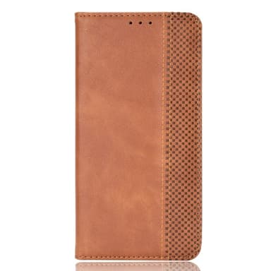 SKALO OnePlus 13R Embossed Premium Lompakkokotelo - Ruskea