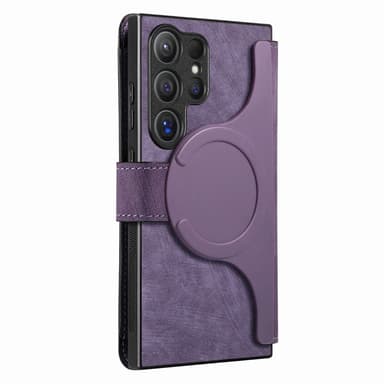 SKALO Samsung S25 Ultra CASENEO MW-03 Lompakkokotelo - Violetti