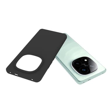 SKALO Xiaomi Redmi Note 14 Pro+ 5G Mattamusta Ultrahohut TPU Suojakuori - Musta