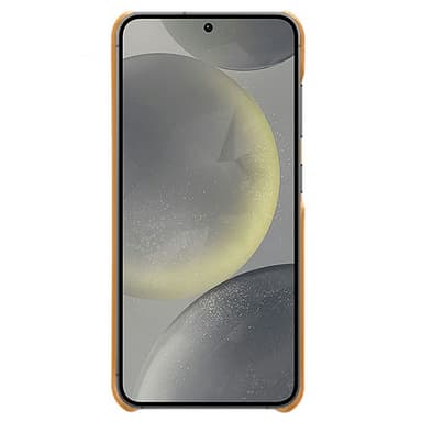 SKALO Samsung S25 PU-Nahkainen Kortholderi Suojakuori - Vaaleanruskea