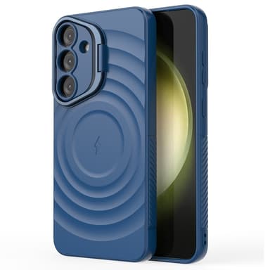 SKALO Samsung S25 Ripple Texture Suojakuori - Sininen