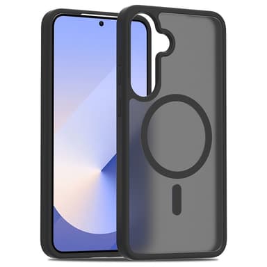 SKALO Samsung S25+ Skin-touch Hybrid Suojakuori - Musta