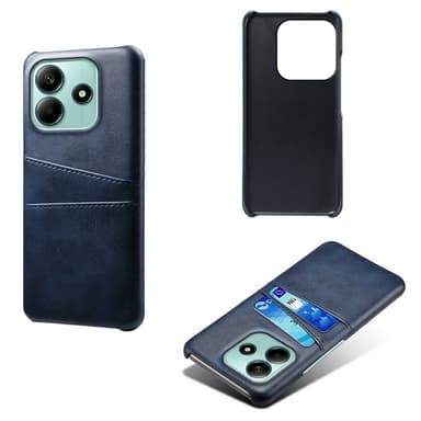 SKALO Xiaomi Redmi Note 14 5G PU-Nahkainen Kortholderi Suojakuori - Sininen