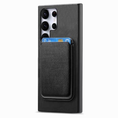 SKALO Samsung S25 Ultra 2-in-1 PU-nahkakotelo+korttikotelo - Musta