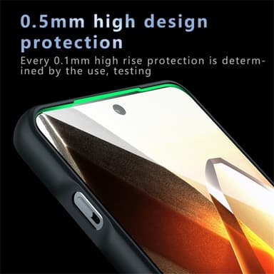 SKALO OnePlus 13 Skin-touch Hybrid Suojakuori - Musta