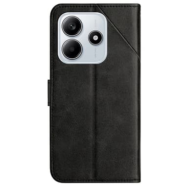 SKALO Xiaomi Redmi Note 14 5G PU-Nahka Lompakkokotelo - Musta
