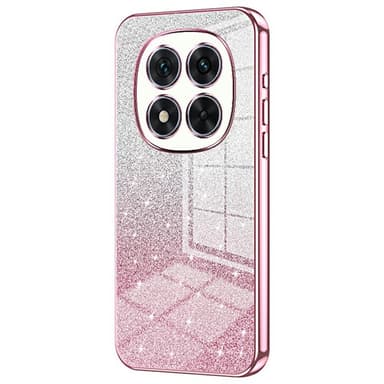 SKALO Xiaomi Redmi Note 14 Pro 5G Electroplating Glitter Suojakuori - Pinkki